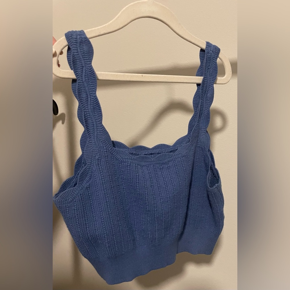 SAYLOR ribbed sweater cropped top
